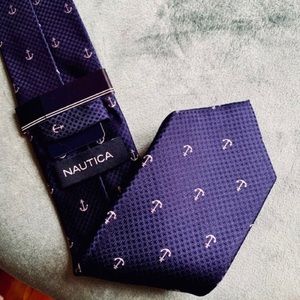 NEW WITH TAGS | NAUTICA | Mens Navy Anchor Tie